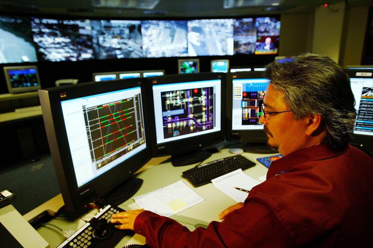 Man houd monitoren in de gaten