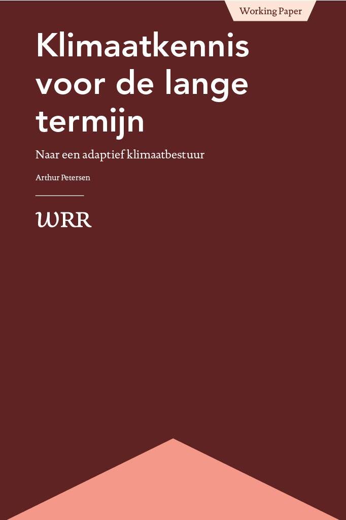 omslag WP Klimaatkennis voor de lange termijn. Naar een adaptief klimaatbestuur