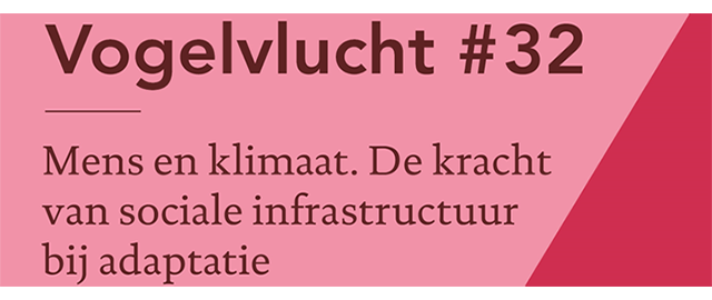 plaatje van podcast nr 32 over het rapport Mens en klimaat_De kracht van sociale infrastructuur bij adaptatie