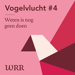 Decoratieve banner van podcast Vogelvlucht #4 Weten is nog geen doen