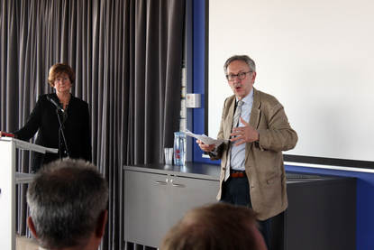 Prof. dr. Marianne de Visser en emeritus prof. Gabriel van den Brink
